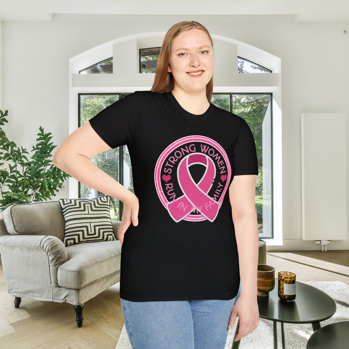 Strong Women Run In My Family Adult T-shirt