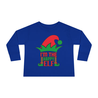 I'm The Happy Elf Toddler Long Sleeve Tee