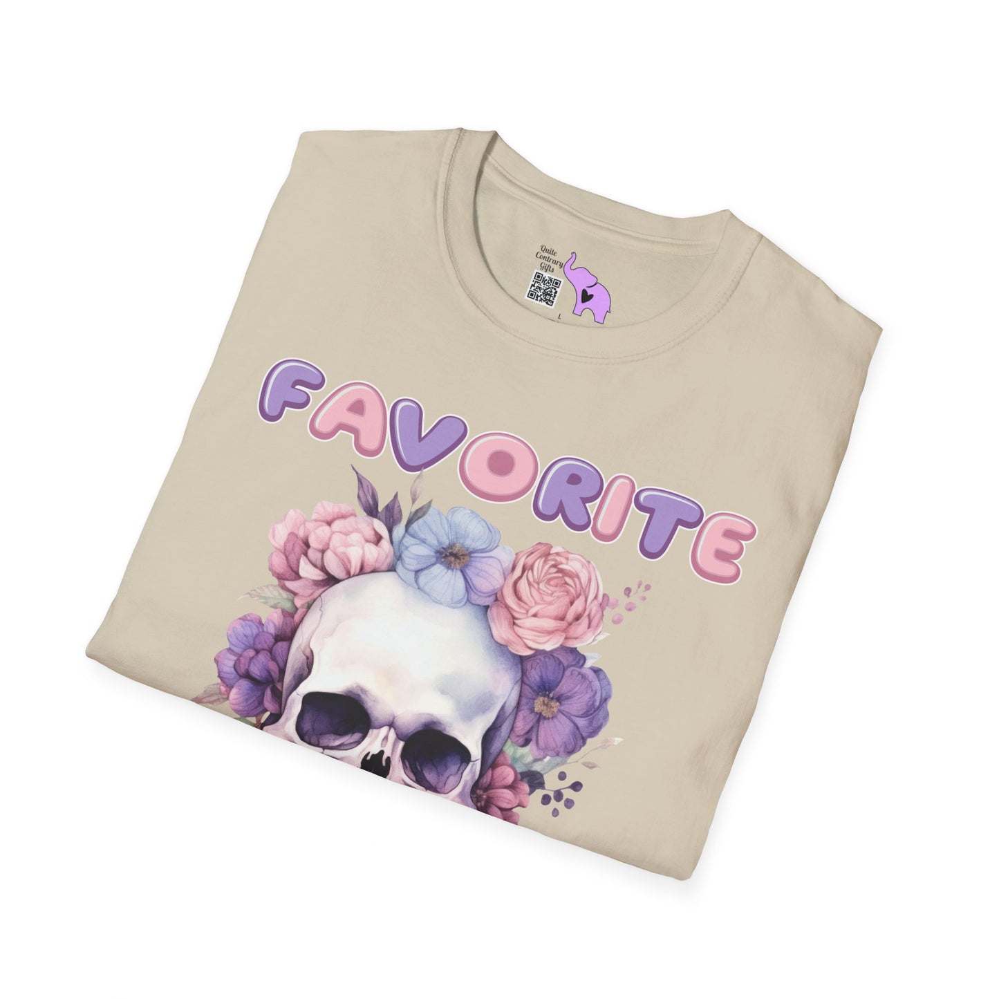 Favorite Auntie Skull Purple/Pink T-shirt