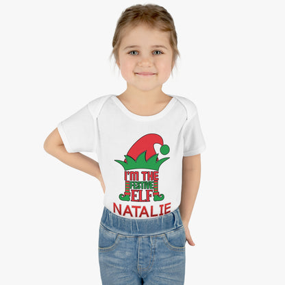 I'm The Festive Elf Infant Baby Rib Bodysuit