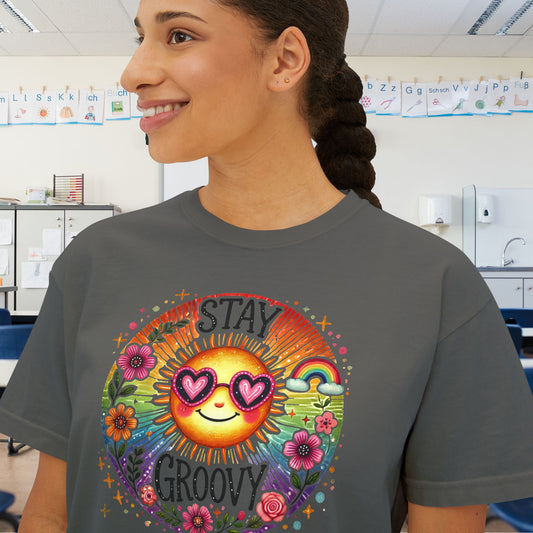 Stay Groovy Women's Boxy Tee