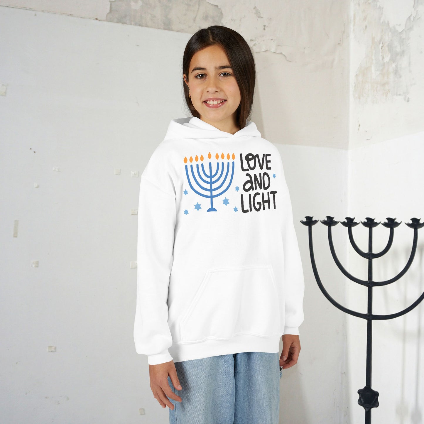 Hanukkah Love & Light Youth Hoodie