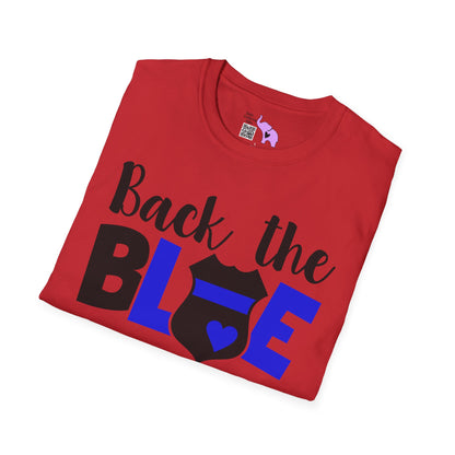 Back The Blue (Badge) Adult T-shirt
