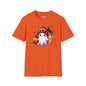 Cute Ghost w/Pumpkins Adult T-shirt