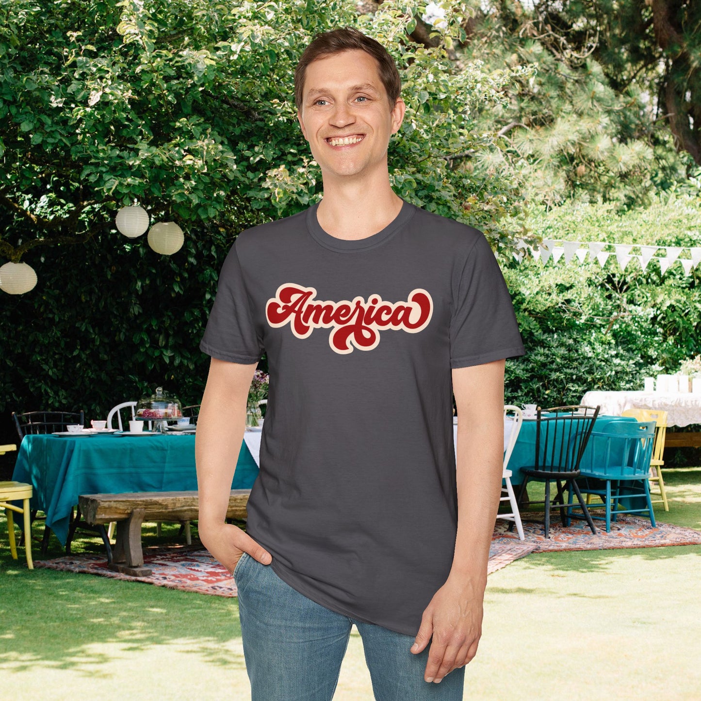 Retro America Adult T-shirt