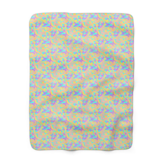 Dreamsicle Camo Fleece Blanket