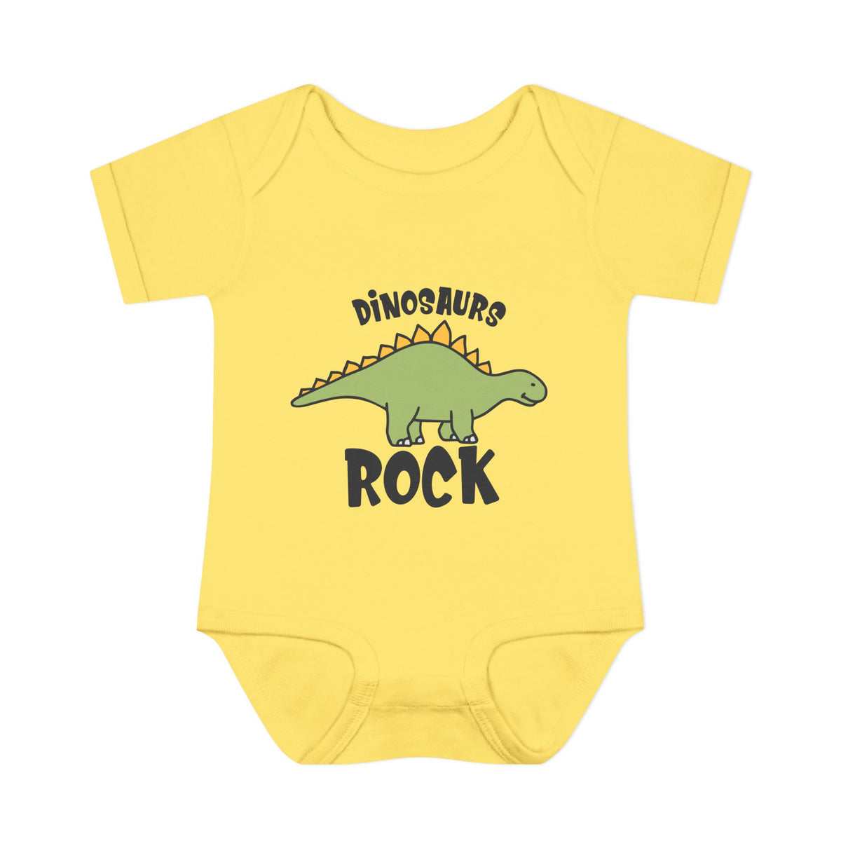 Dinosaurs Rock Baby Rib Bodysuit