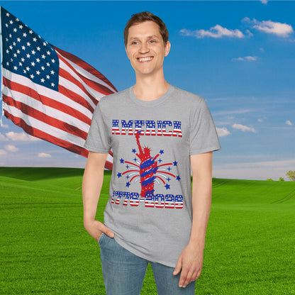 America 1776-2026 (Statue of Liberty) Adult T-shirt
