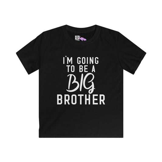 I'm Going to be a Big Brother (Script) Youth Softstyle Tee