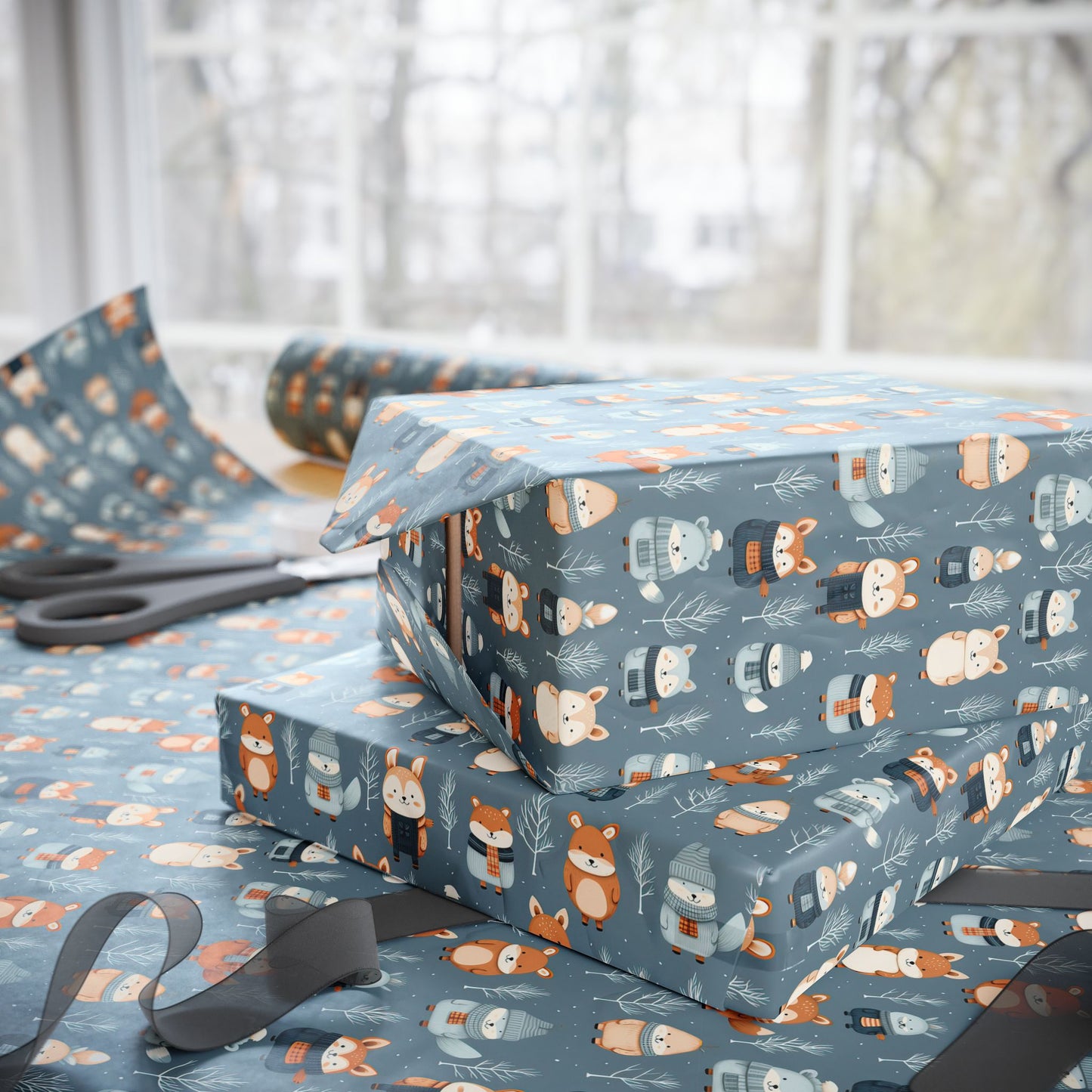Yuletide Bears Wrapping Paper