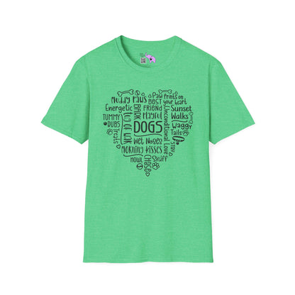 Dogs Heart Adult T-shirt
