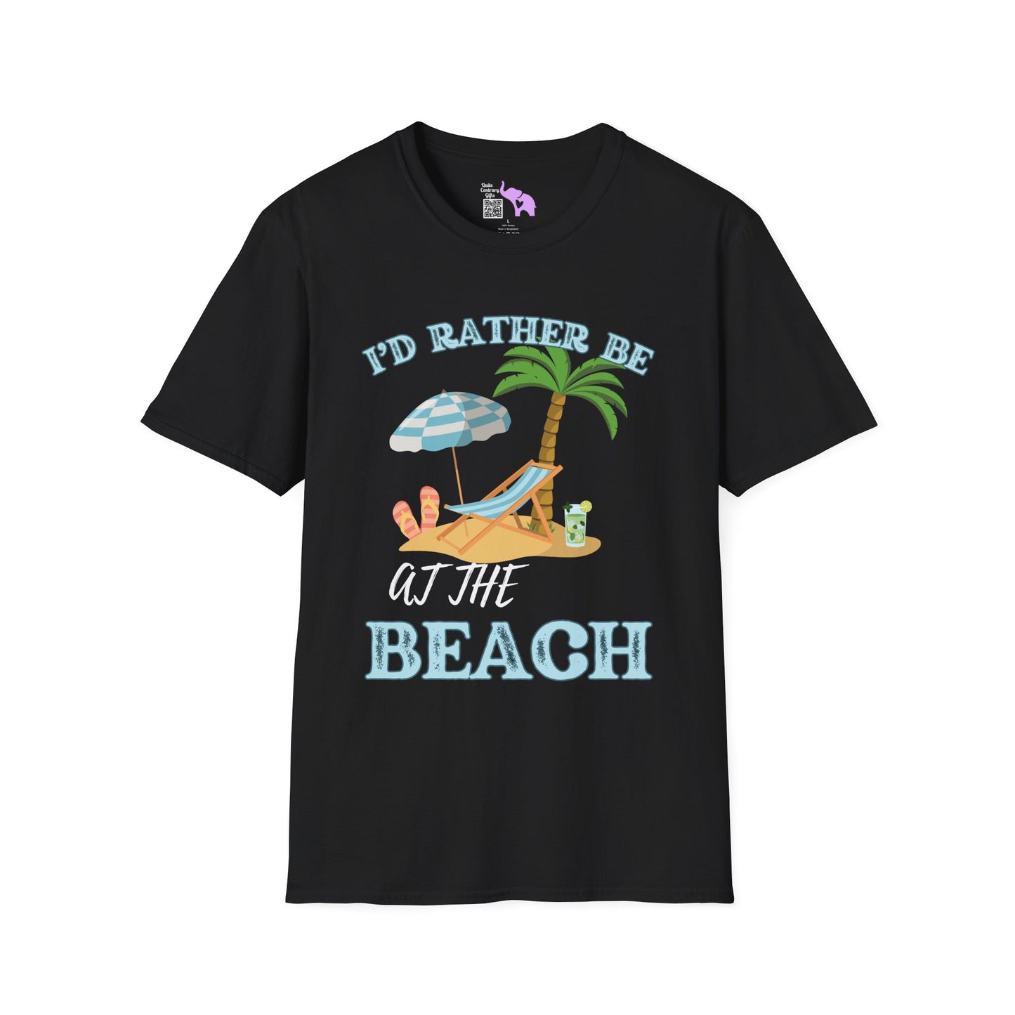 I'd Rather Be At The Beach Adult T-shirt
