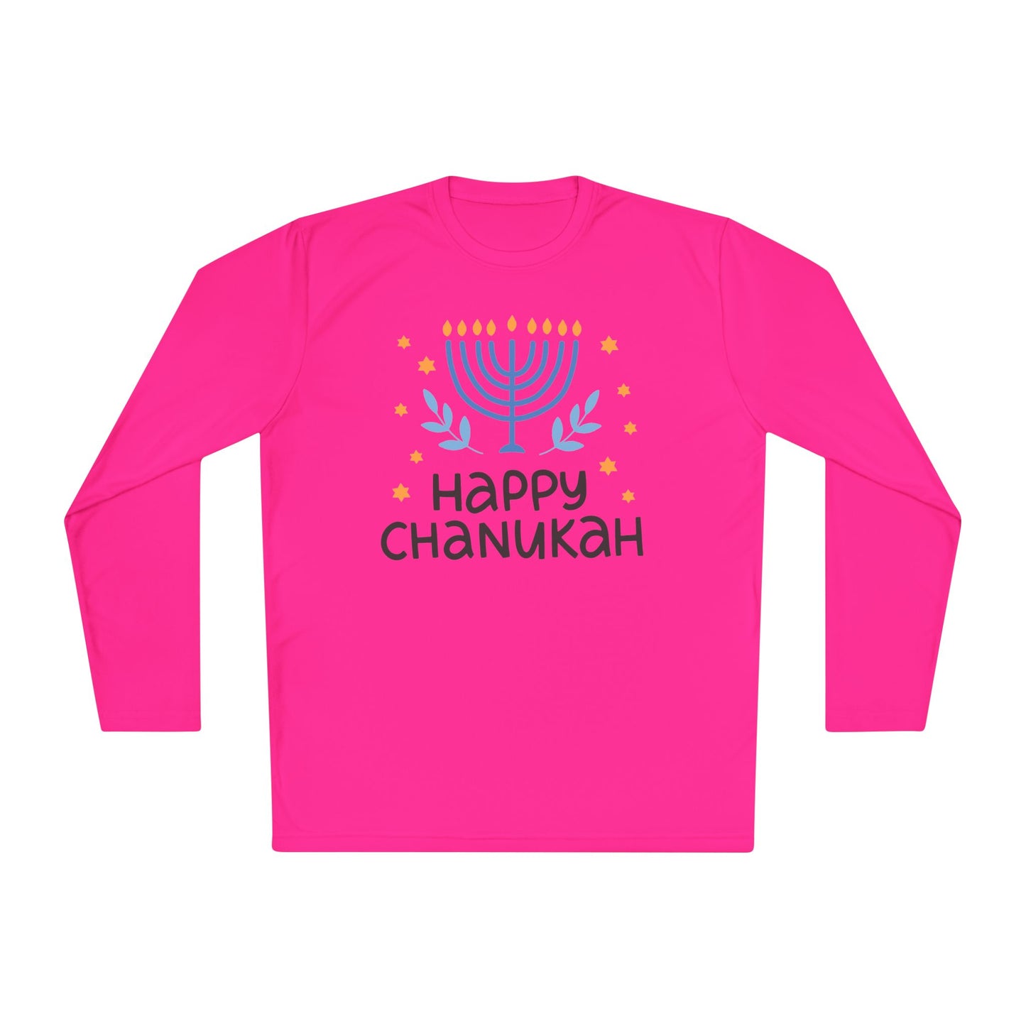 Happy Chanukah Adult Long Sleeve Tee