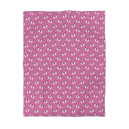 Blush Flutter Microfiber Duvet Cover