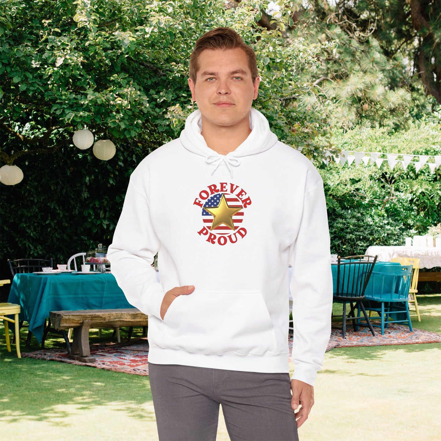 Gold Star Brother Heavy Blend™ Hooded Sweatshirt