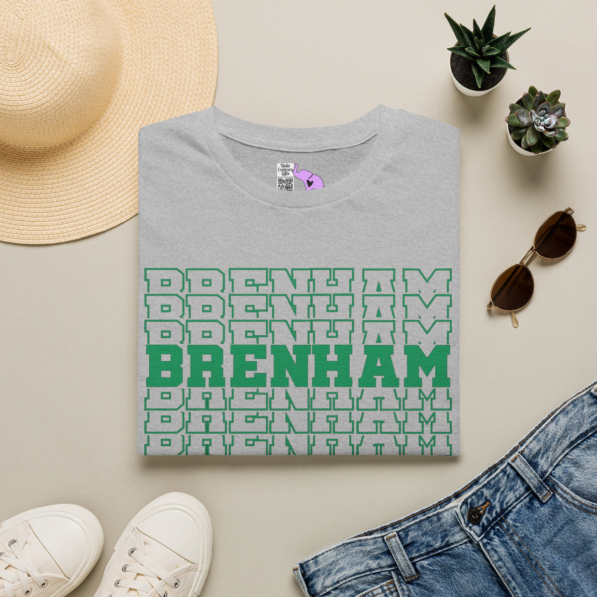 Brenham (Stacked) Adult T-shirt