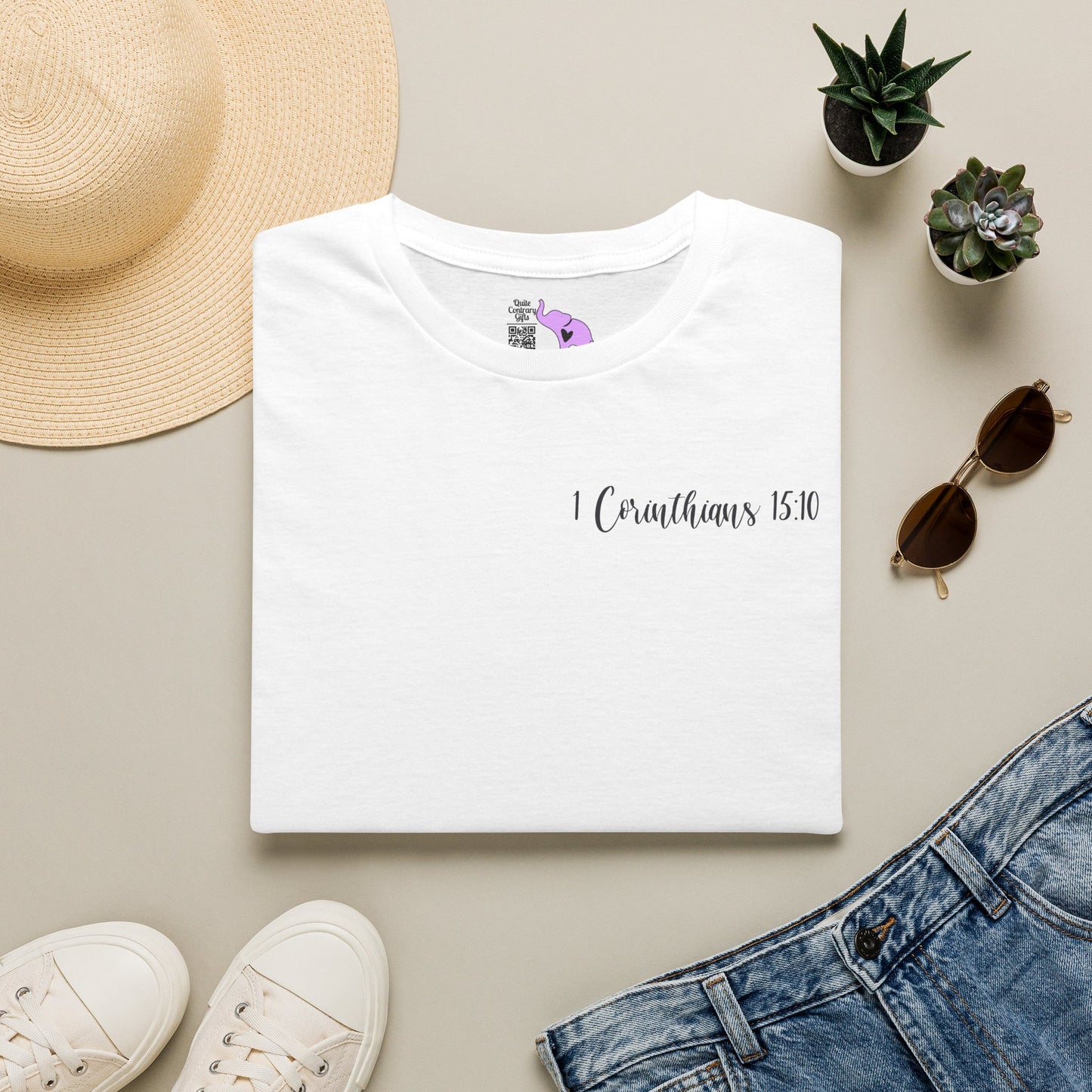 ""Try Jesus Not Me 1 Corinthians 15:10 Adult T-shirt