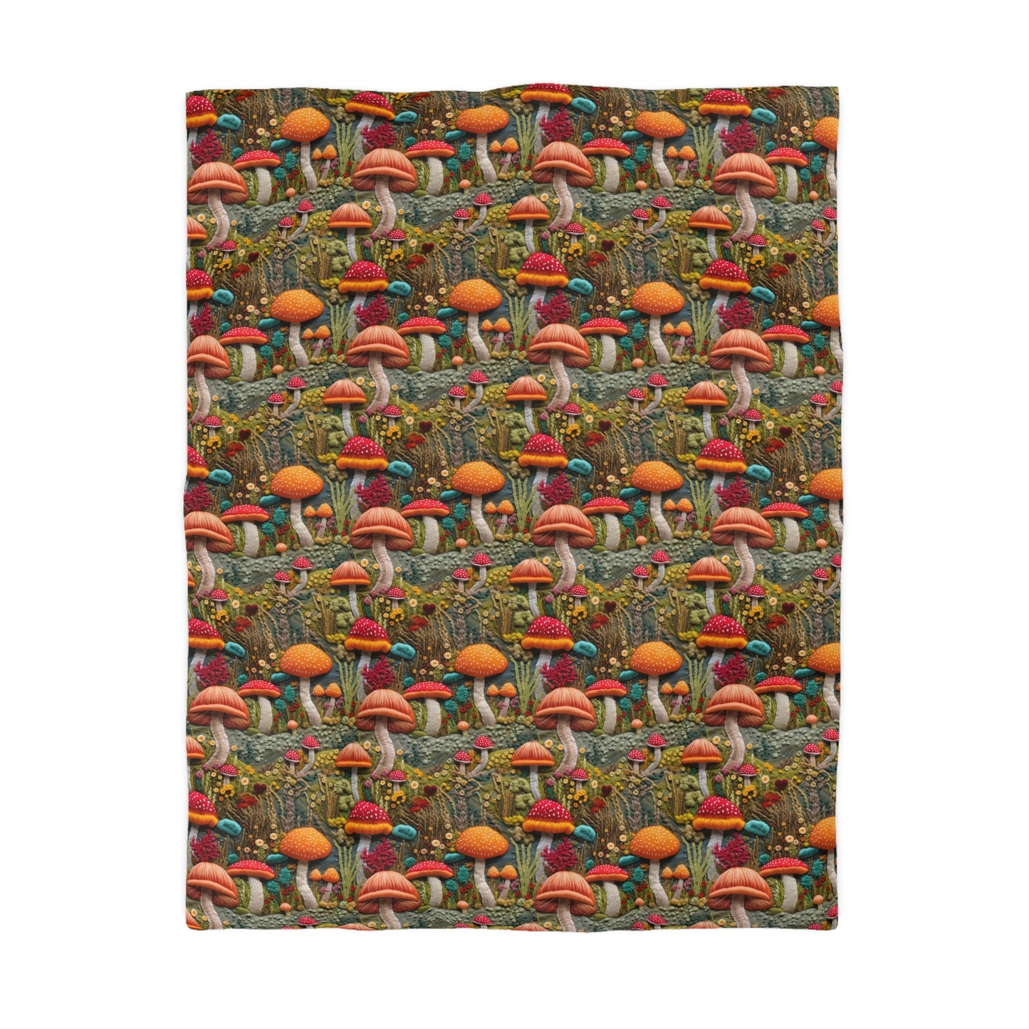 Enchanted Caps Microfiber Duvet Cover