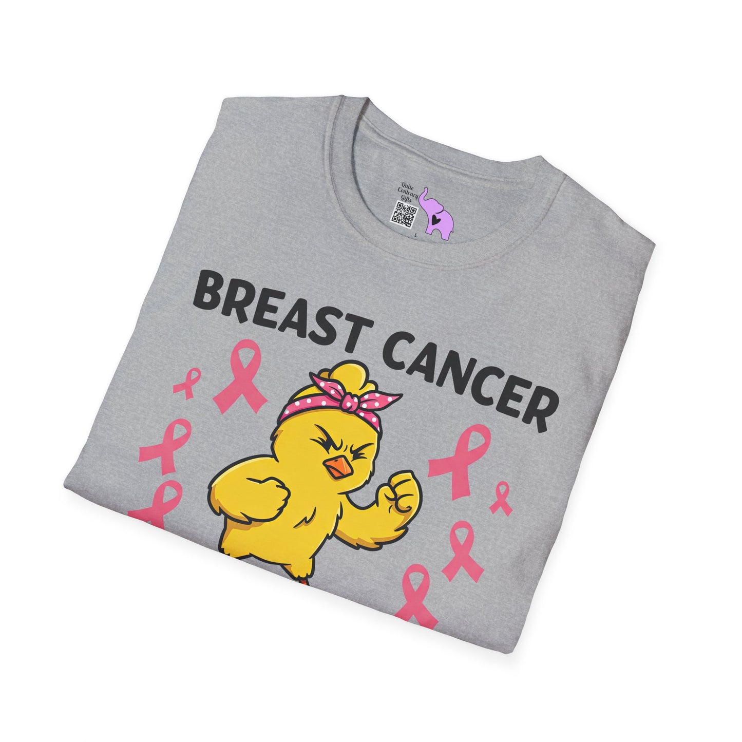 Breast Cancer Messed With The Wrong Chick Adult Unisex Tshirt