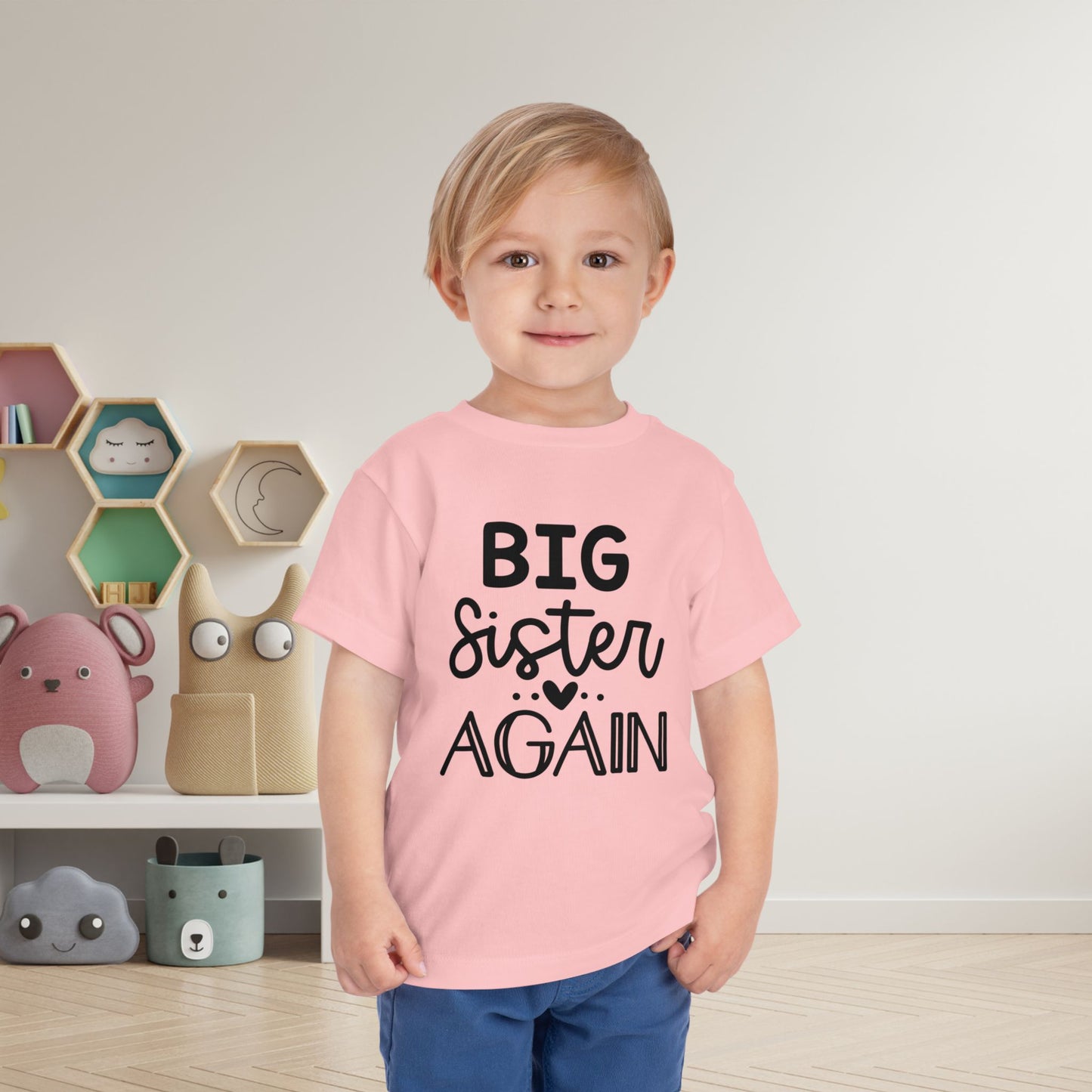 Big Sister Again Toddler Tee