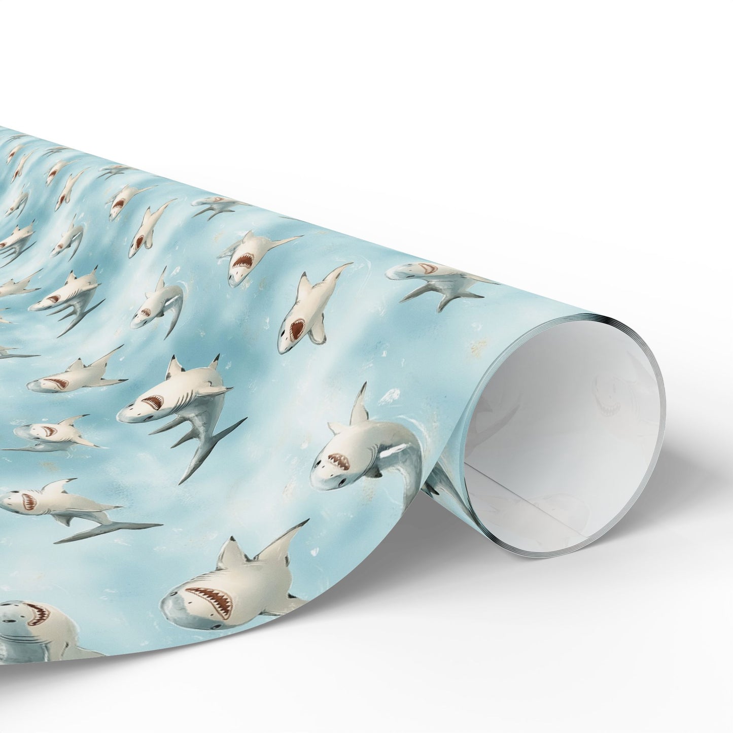 Cute Sharks Wrapping Paper