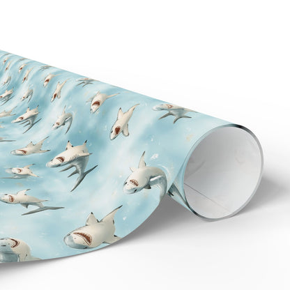 Cute Sharks Wrapping Paper