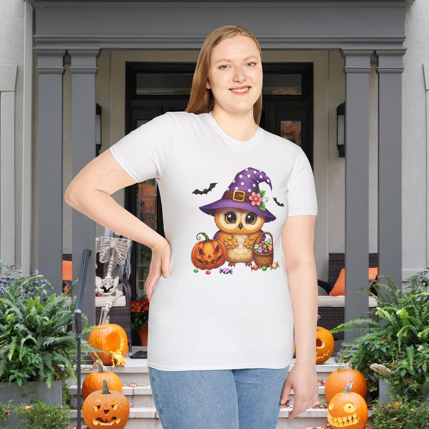 Witchy Owl Adult T-shirt