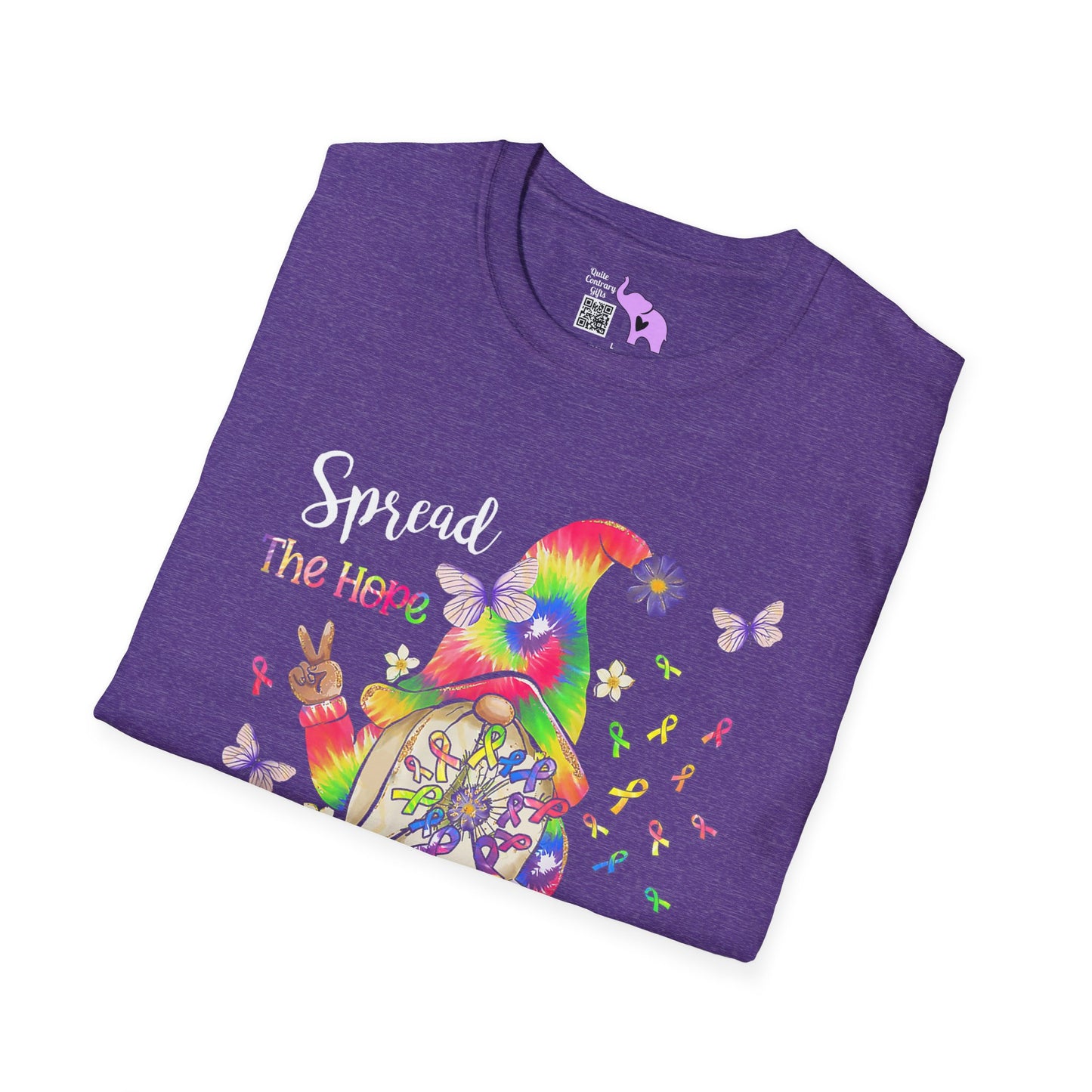 Gnome Spread the Hope Find the Cure All Colors 17 Adult T-shirt