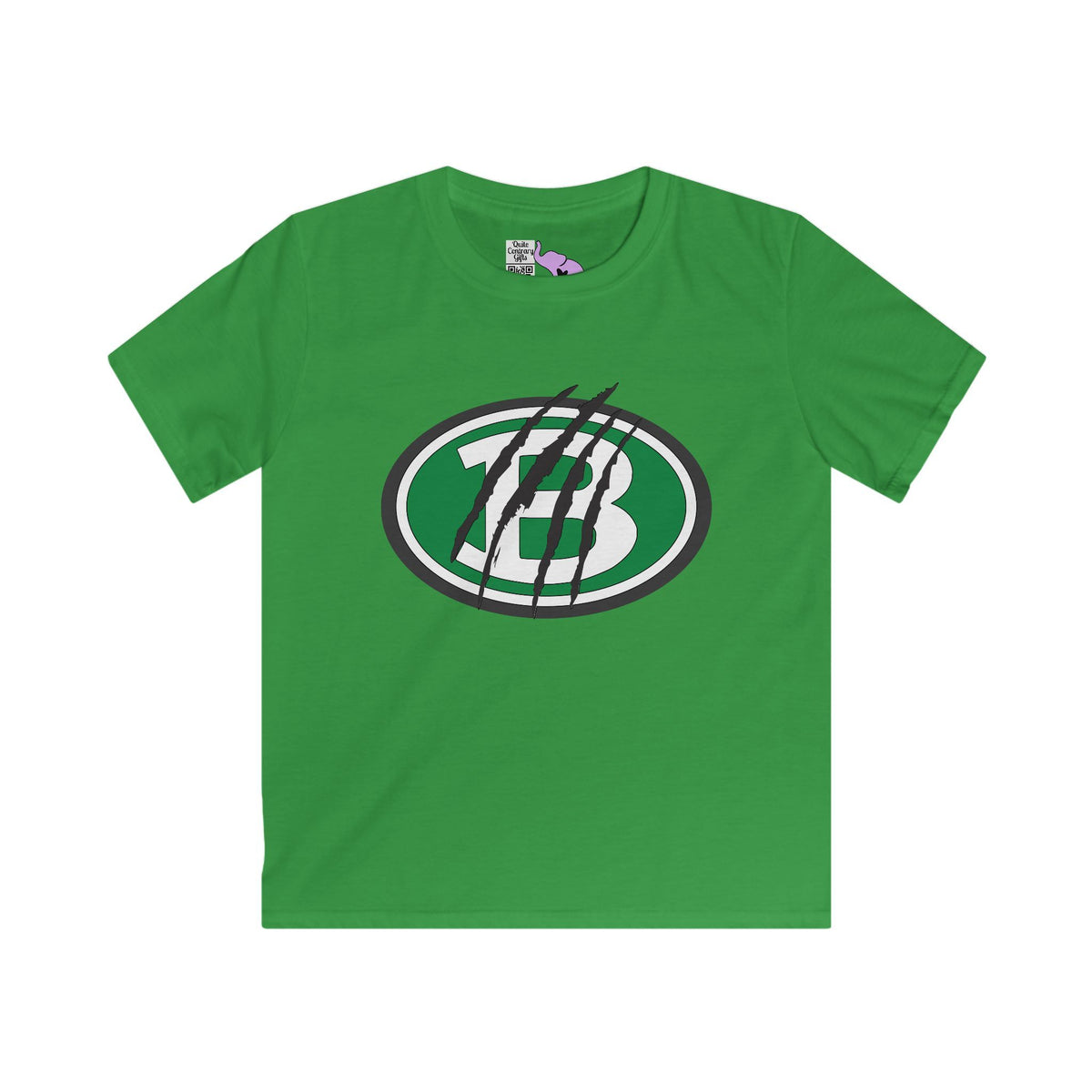 Brenham ISD Logo w/Claw Marks Youth Softstyle Tee