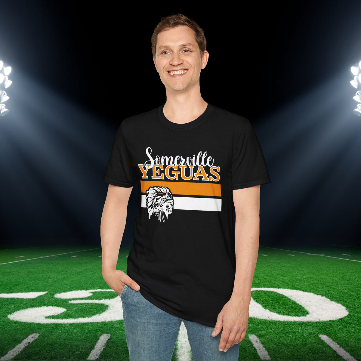 Somerville Yeguas w/Mascot Adult T-shirt