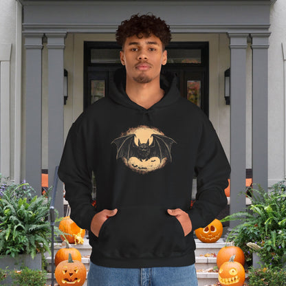 Bat Over Moon Heavy Blend™ Hooded Sweatshirt