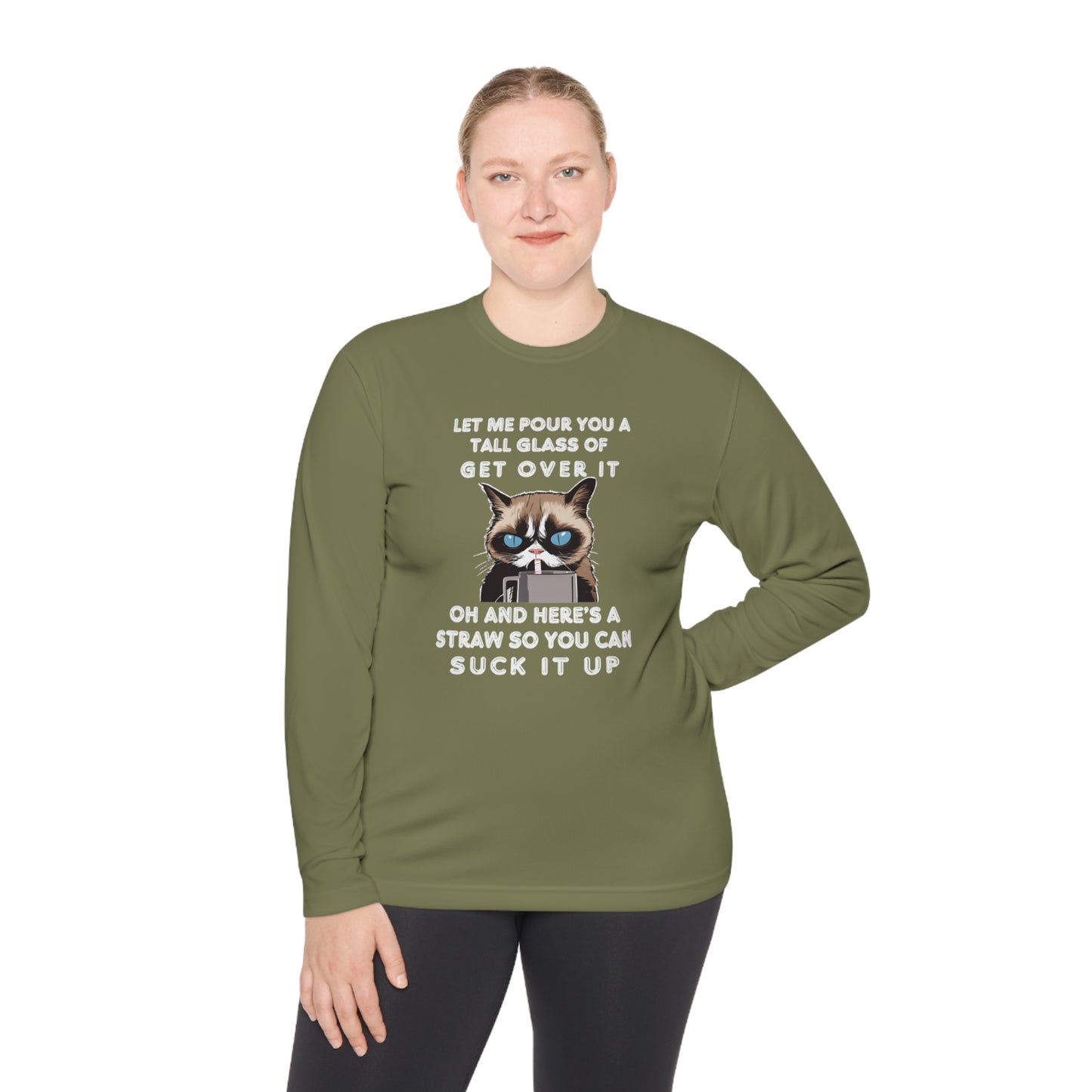 Let Me Pour You A Tall Glass of Get Over It... Unisex Lightweight Long Sleeve Tee