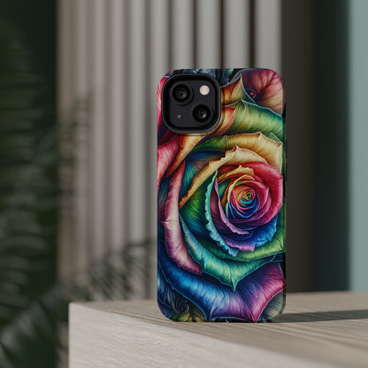 Colorful Rose MagSafe® Compatible Tough Case for iPhone