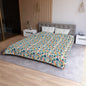 Watercolor Pebble Terrazzo Microfiber Duvet Cover