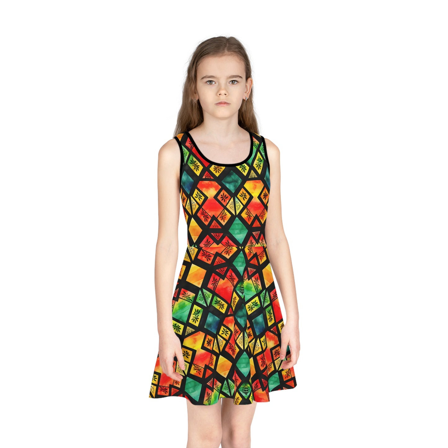 Freedom Flame Girls' Sleeveless Sundress