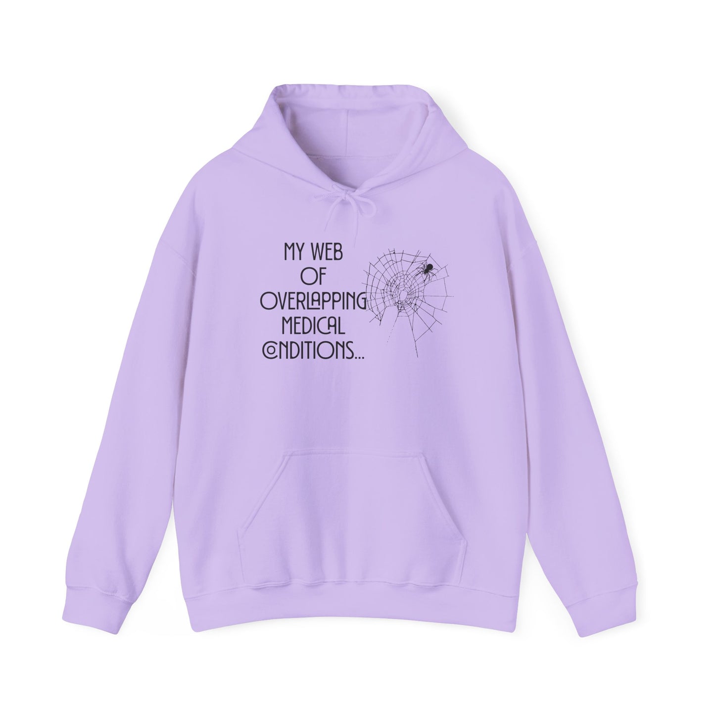 My Web of Overlapping Medical Conditions Heavy Blend™ Hooded Sweatshirt