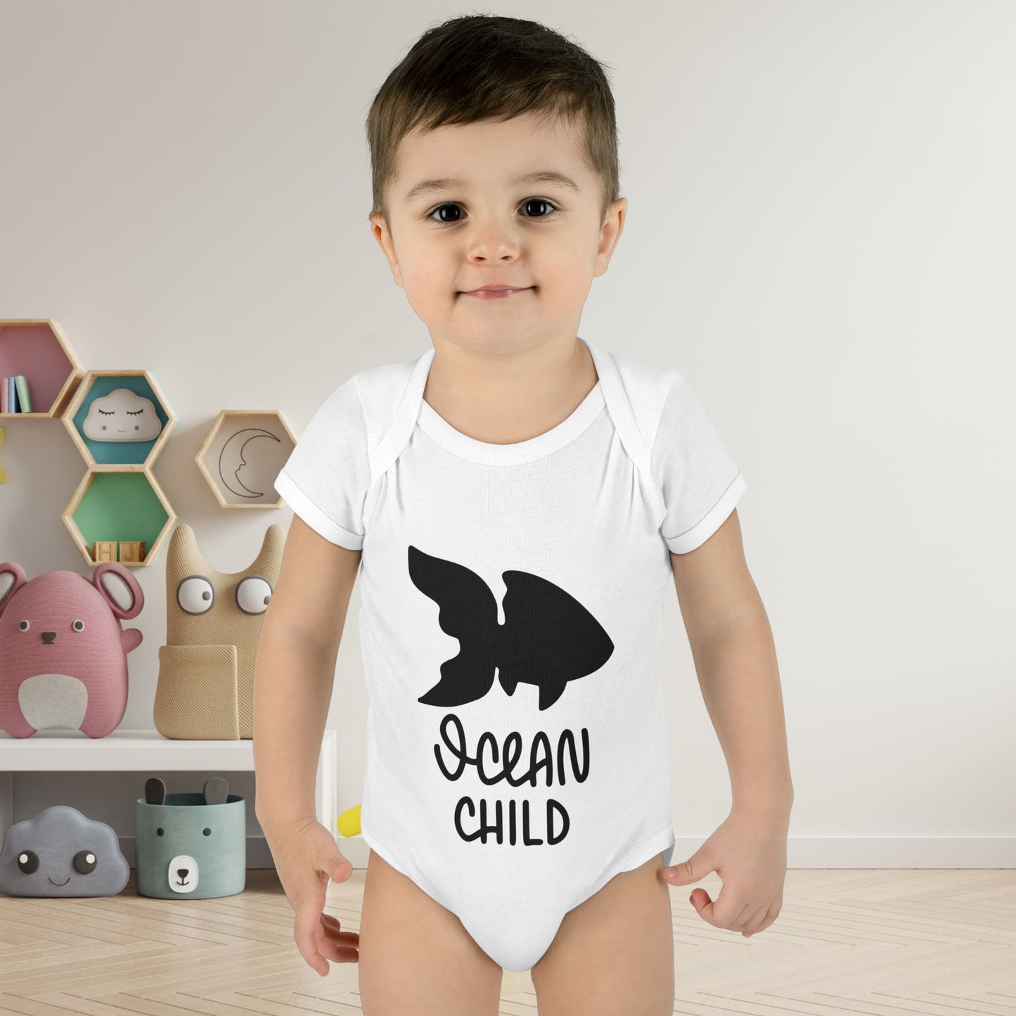 Ocean Child Infant Baby Rib Bodysuit