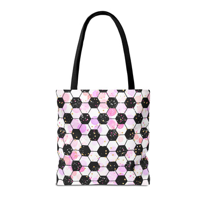 Pink Soccer Fever Canvas Tote Bag