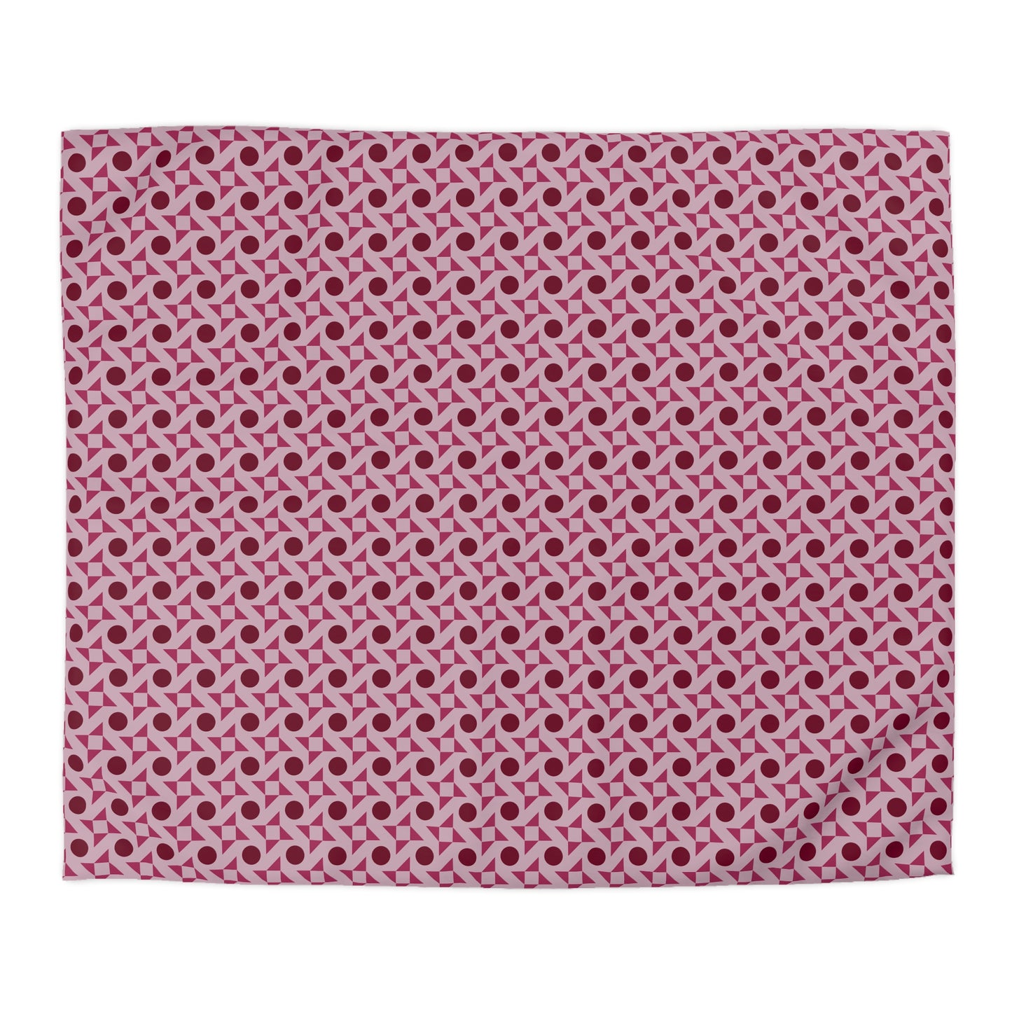 Crimson Pinwheels Duvet Bedding Set