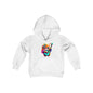 Colorful Guitar Kitten Youth Hoodie