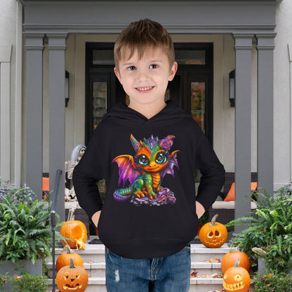 Colorful Baby Dragon Toddler Hoodie