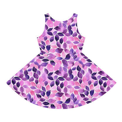 Lilac Serenade Girls' Sleeveless Sundress