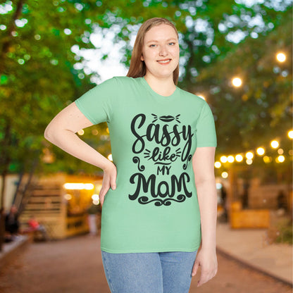 Sassy Like My Mom Adult T-shirt