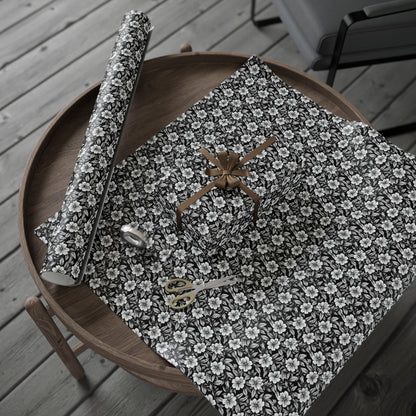 Monochrome Paradise Bloom Gift Wrap for All Occasions