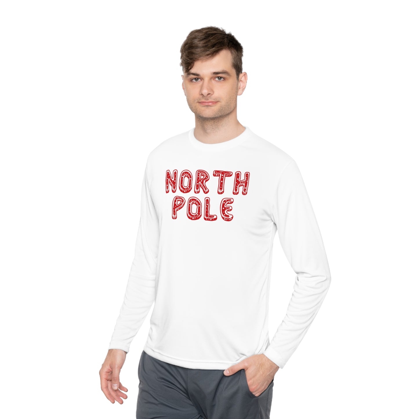 North Pole Adult Long Sleeve Tee