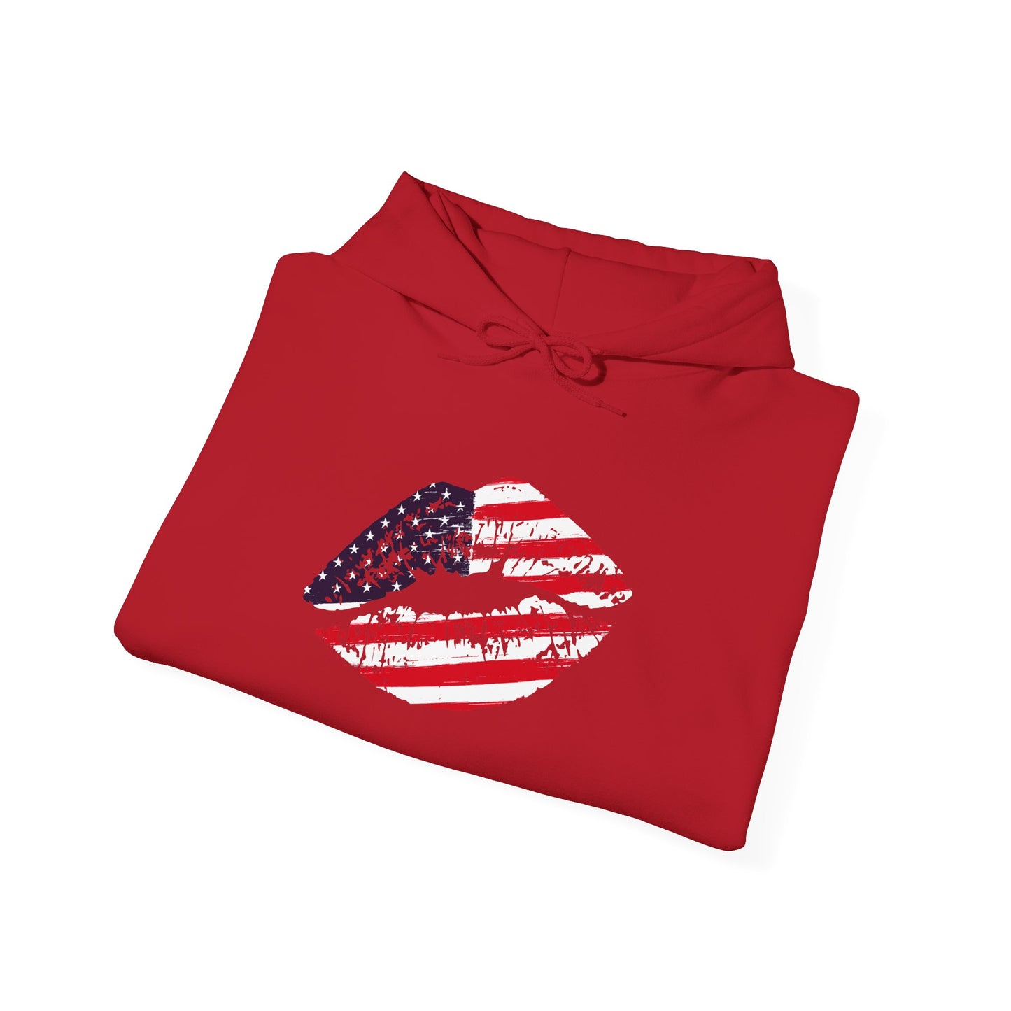 American Flag Lips Heavy Blend™ Hooded Sweatshirt