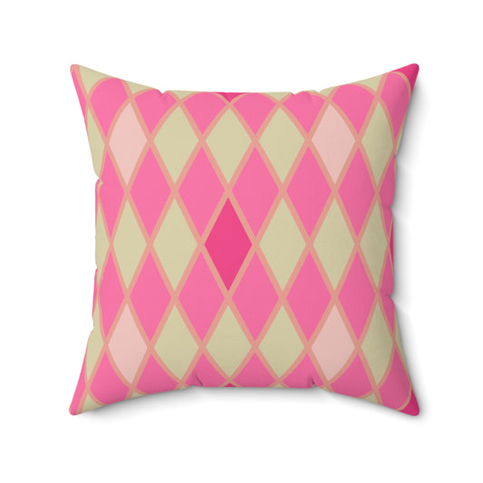 Pink Harlequin Duvet Bedding Set