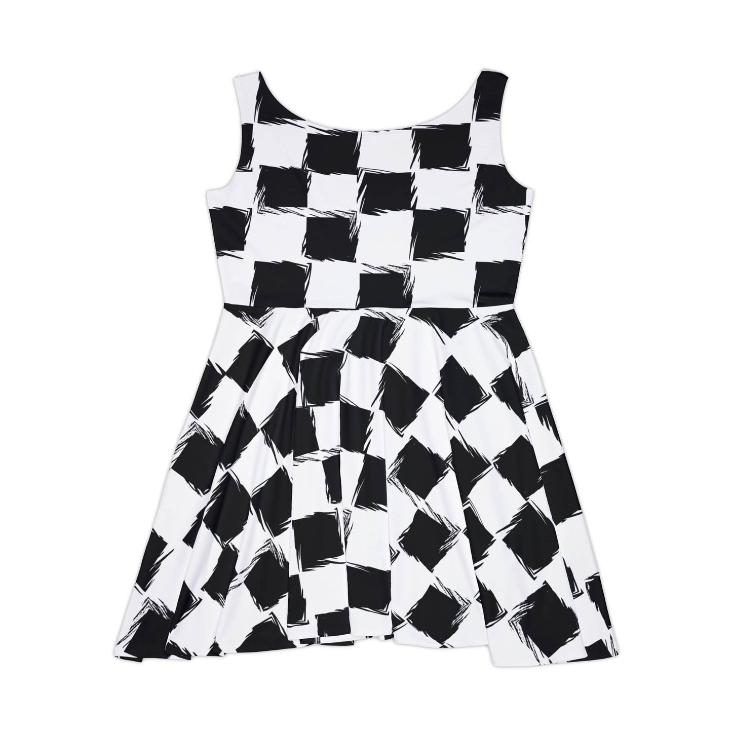 Distorted Check Women's Skater Dress
