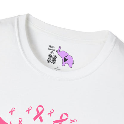 Sunflower & Butterflies Breast Cancer Awareness Adult T-shirt