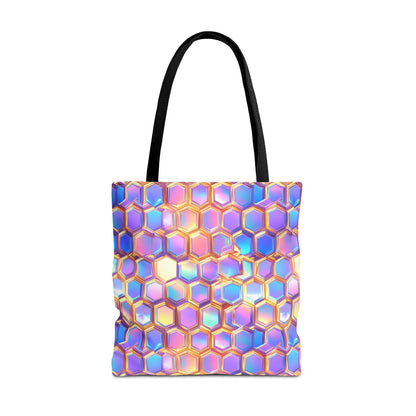 Aurora Hexagons Canvas Tote Bag